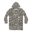 Cherub Pattern Hoodie Dress — Vintage Angel All-Over Print
