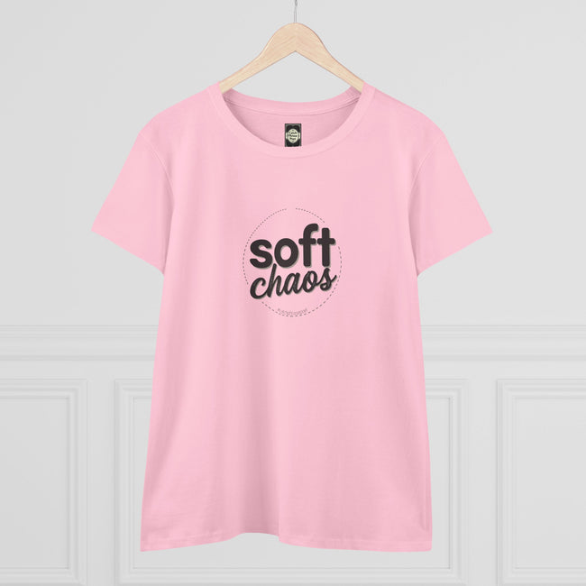 Soft Chaos Women’s Tee — Minimal Graphic Cotton Shirt