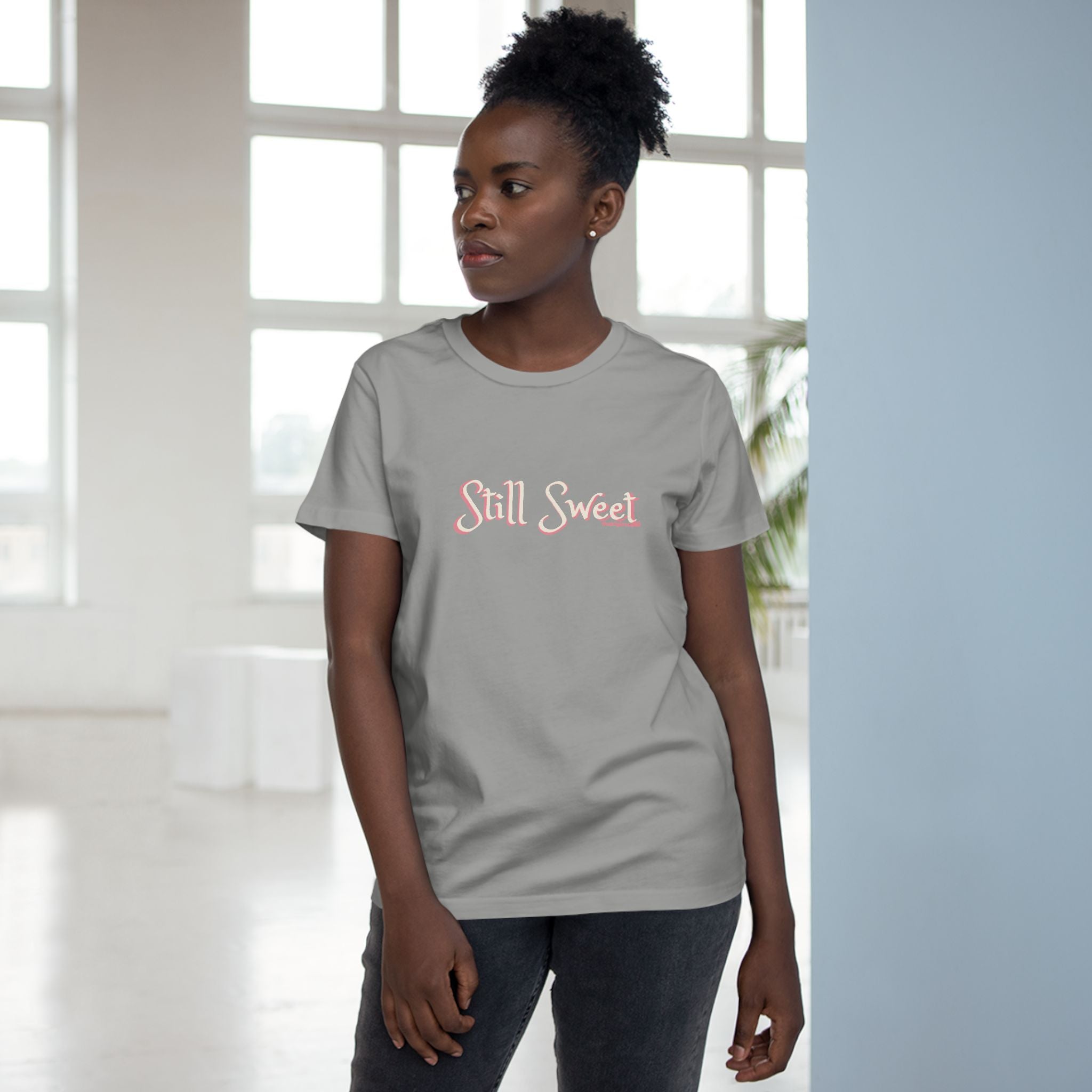 Still Sweet Women's Tee — Retro Script Maple Gray T-Shirt