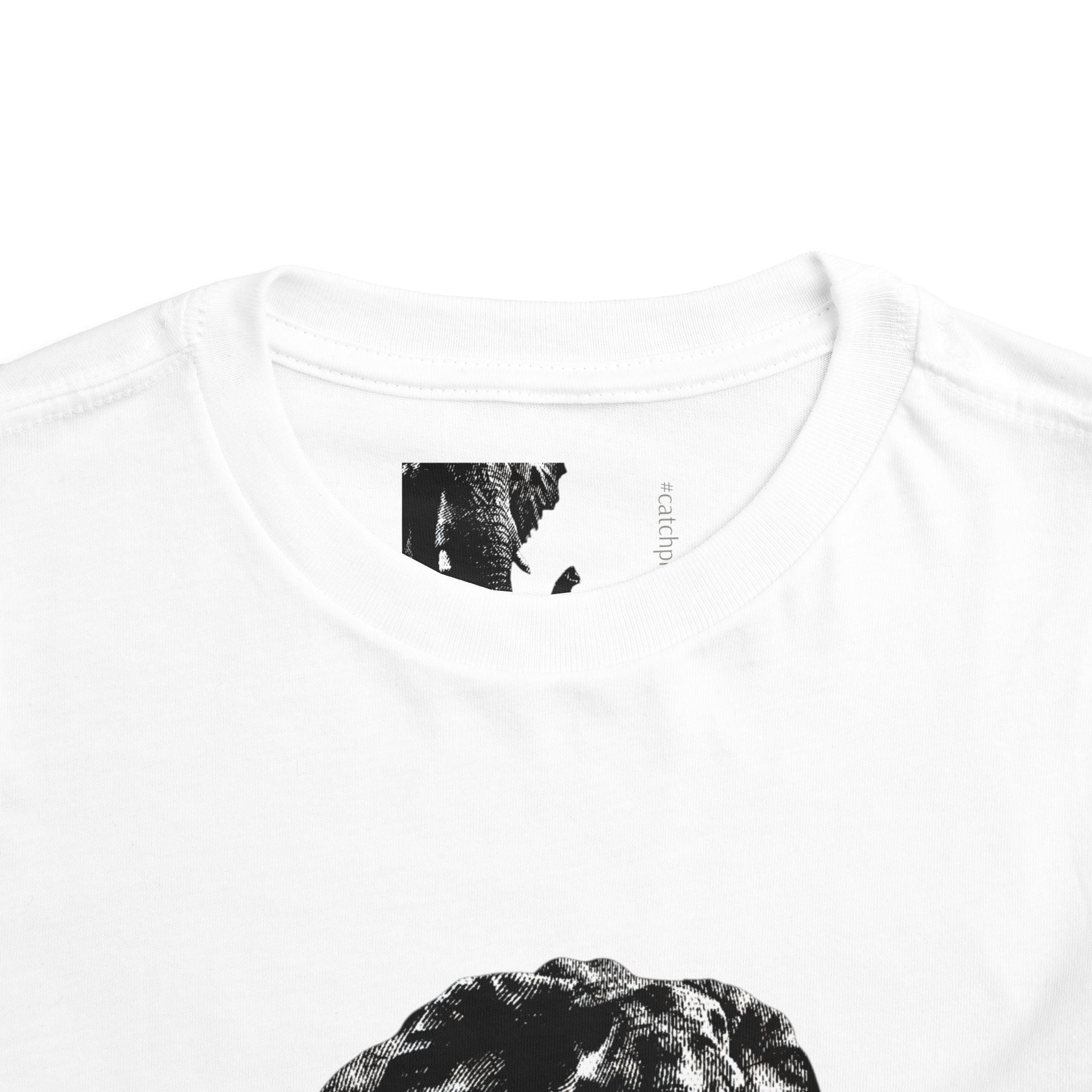 Toddlers' Elephant Tee — Black Silhouette Baby T‑Shirt