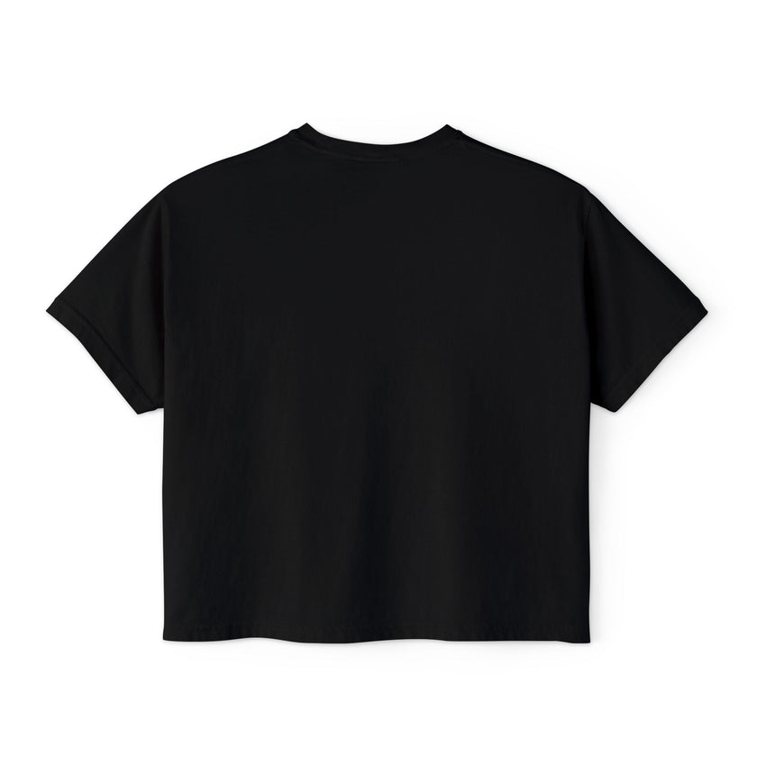 Self Influencer Boxy Tee – Women’s Casual Crop Graphic Shirt