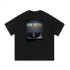 Black t-shirt with 'Spin Doctor' graphic on a white background