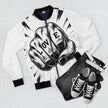 Love Fist Graphic | Bomber Jacket -All Over Print- Great Daily Fit