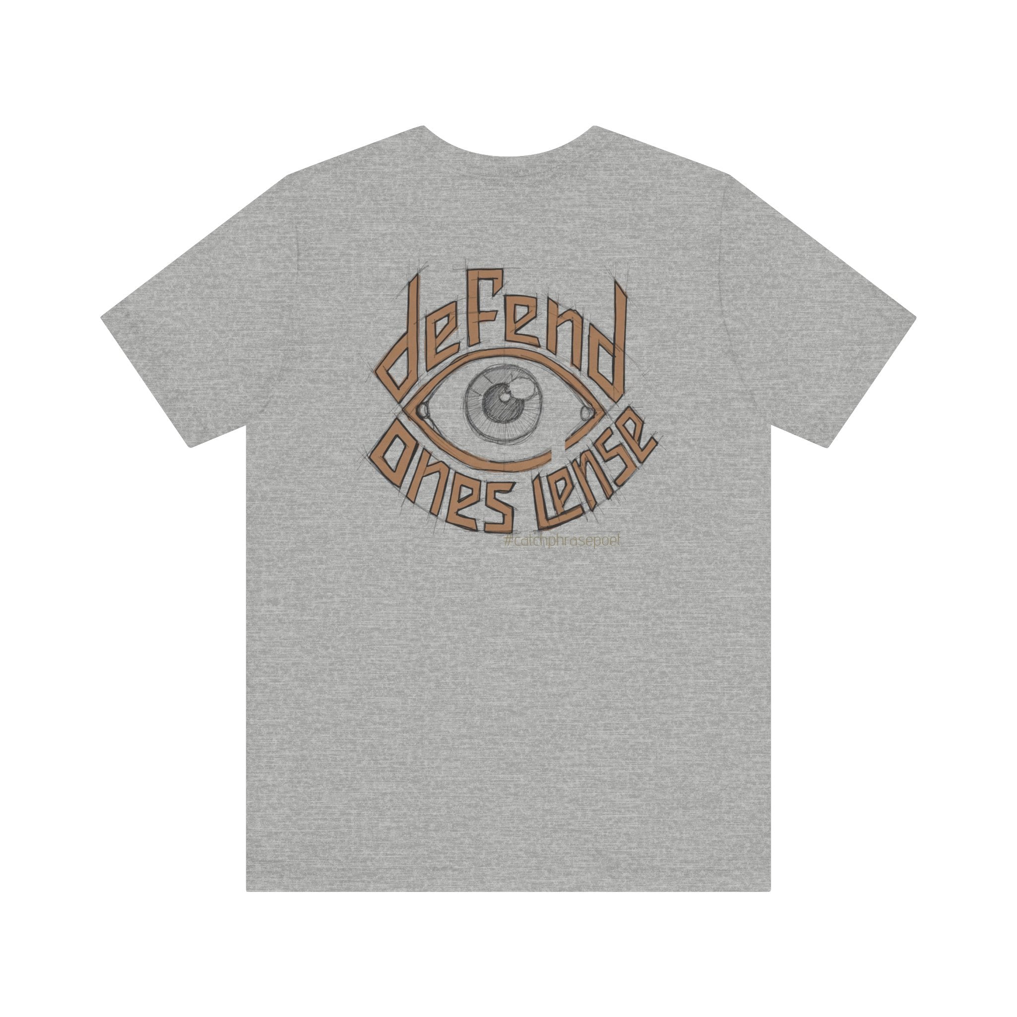 Defend One's Lens Eye Graphic Tee — Vintage-Protective Photography T-Shirt