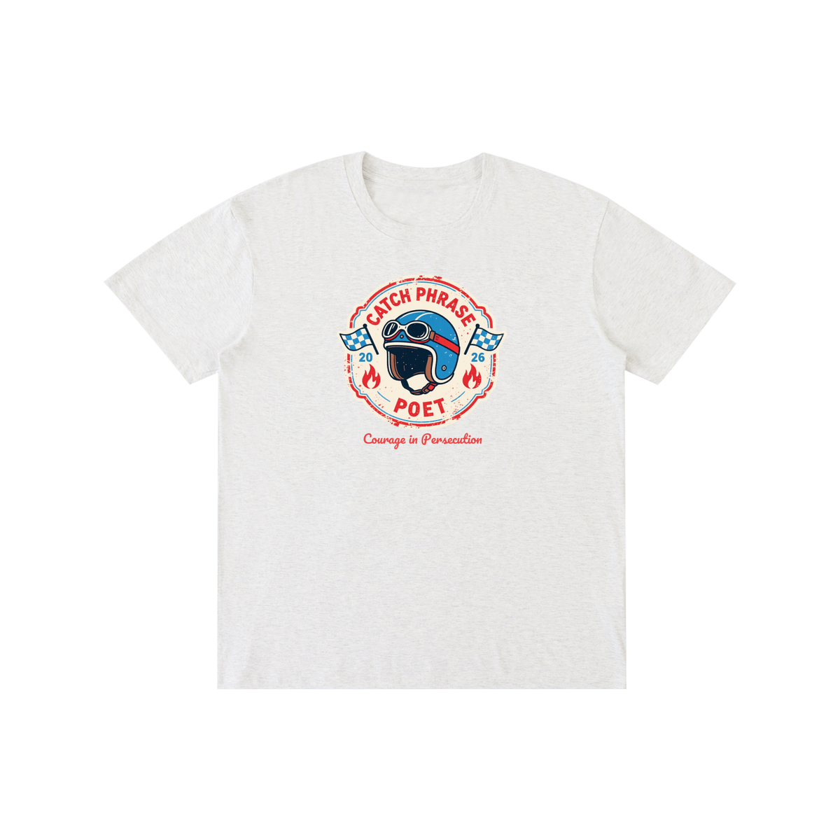 Courage in Persecution faith and resilience statement tee — Catch Phrase Poet