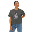 Women's Boxy Tee — Floral Portrait 