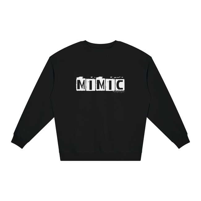 Mimic Drop-Shoulder Long Sleeve Tee — Contrast Panel Streetwear