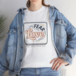 Fear Dances With Love Graphic Tee — Retro Inspirational Love Design