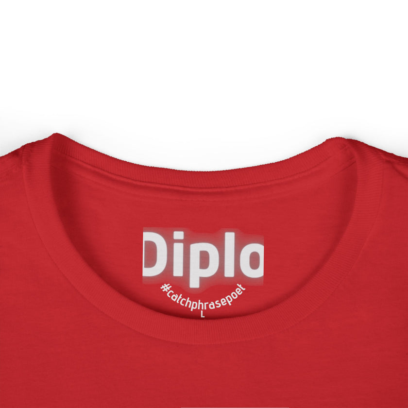 Diplomatic Guide Tee | Black Text Graphic Womens T-Shirt
