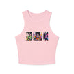 Floral Triptych Portrait Racer Tank — Women's Micro Rib Tank