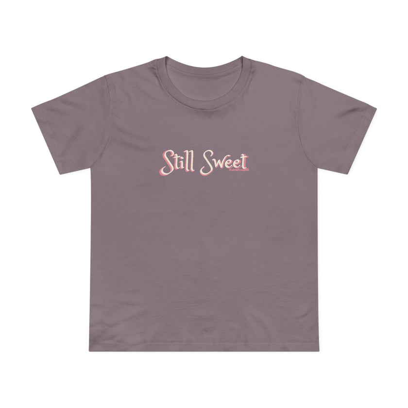 Still Sweet Women's Tee — Retro Script Maple Gray T-Shirt