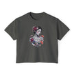 Women's Boxy Tee — Floral Portrait 