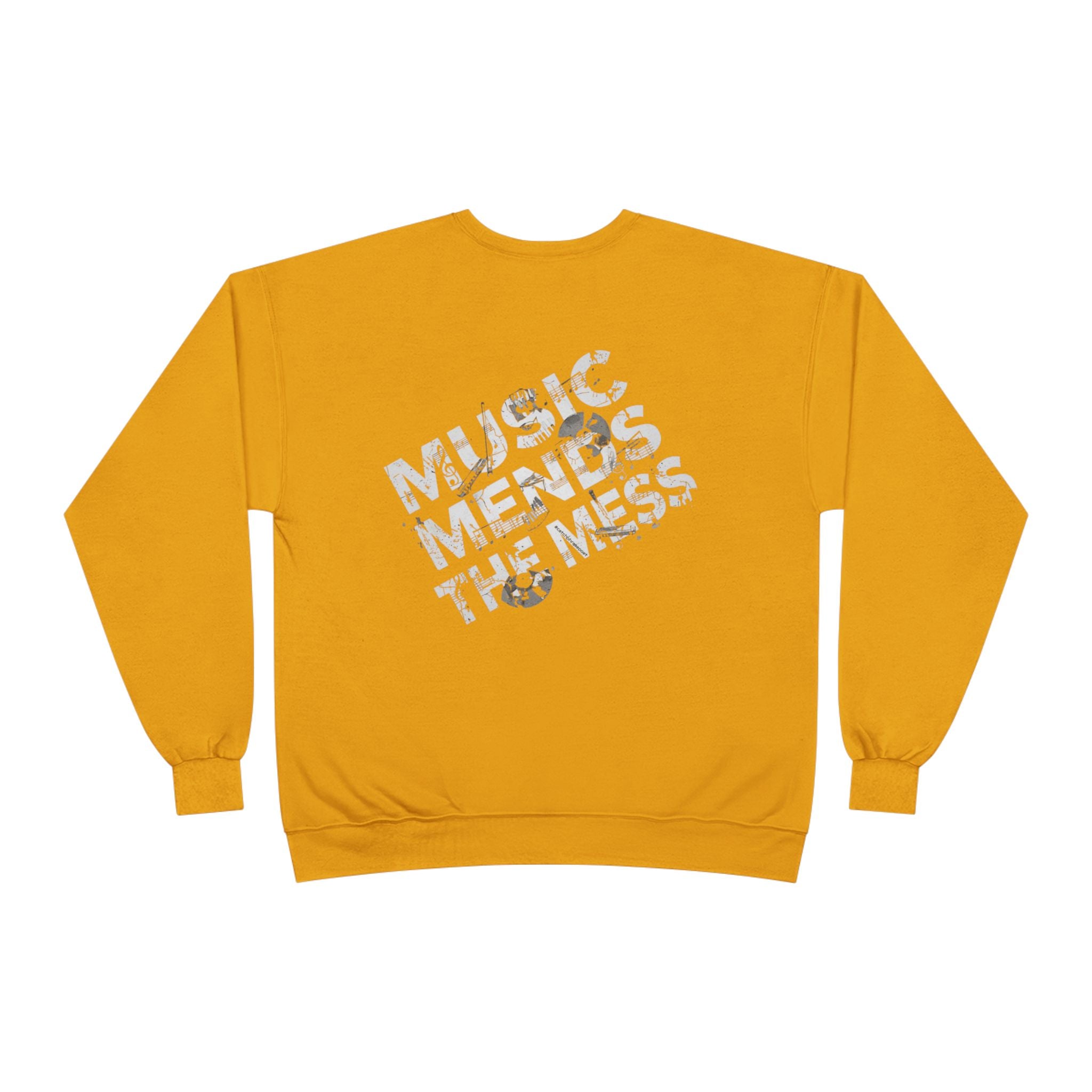 Music Mends The Mess Crewneck Sweatshirt | Premium Urban Fleece Pullover