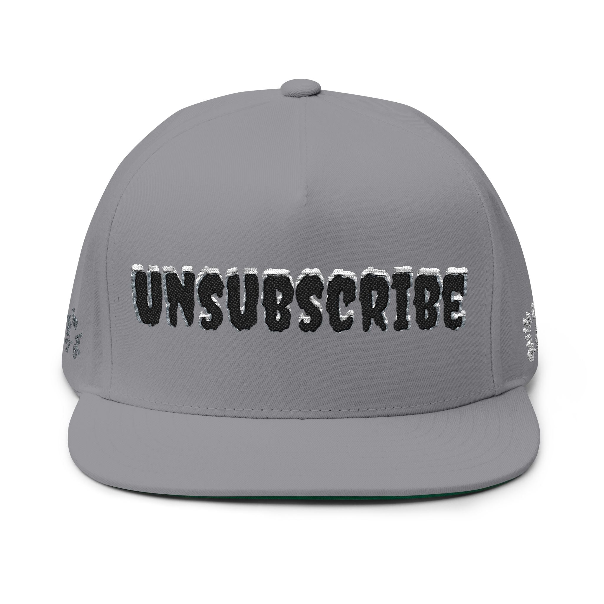 Embroidered 'Subscribe' Red TV Patch Flat Bill Cap