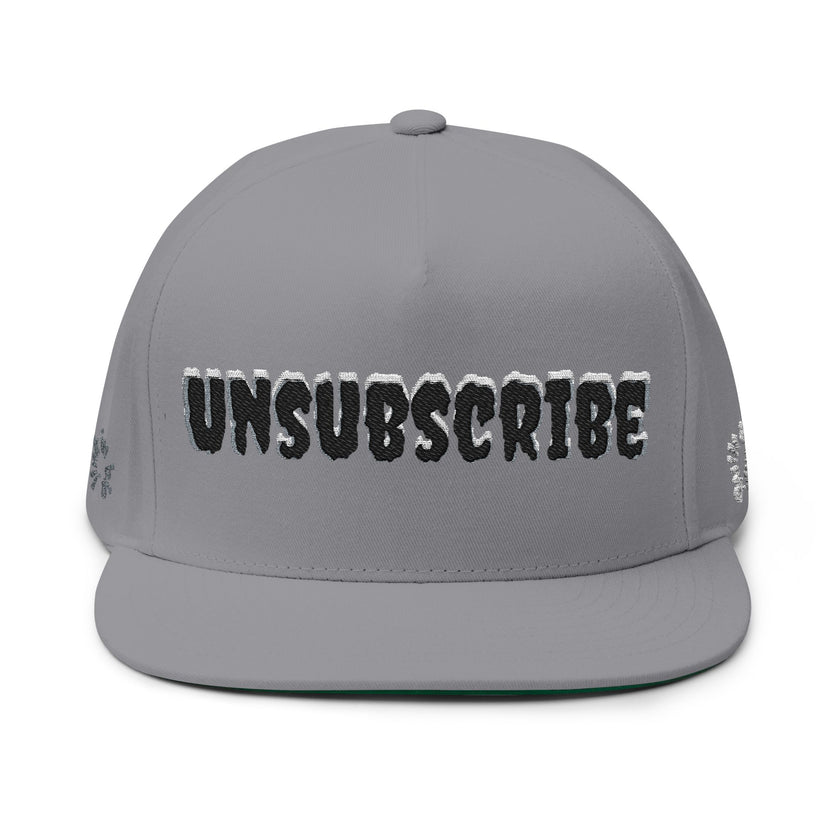Embroidered 'Subscribe' Red TV Patch Flat Bill Cap