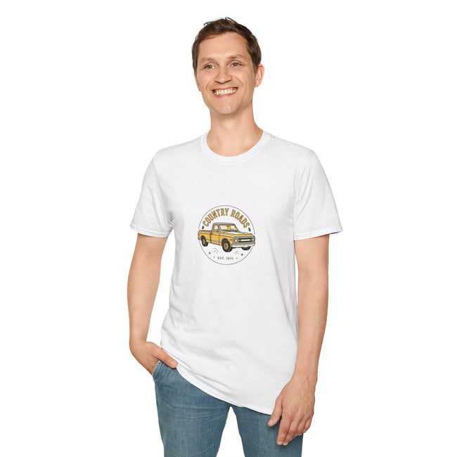 Country Roads Vintage Truck T-Shirt — 'Country Roads' Graphic Tee