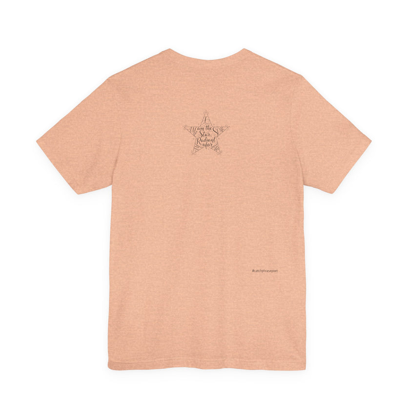 Star Radiant Tee — Inspirational Handwritten Star Graphic T-Shirt