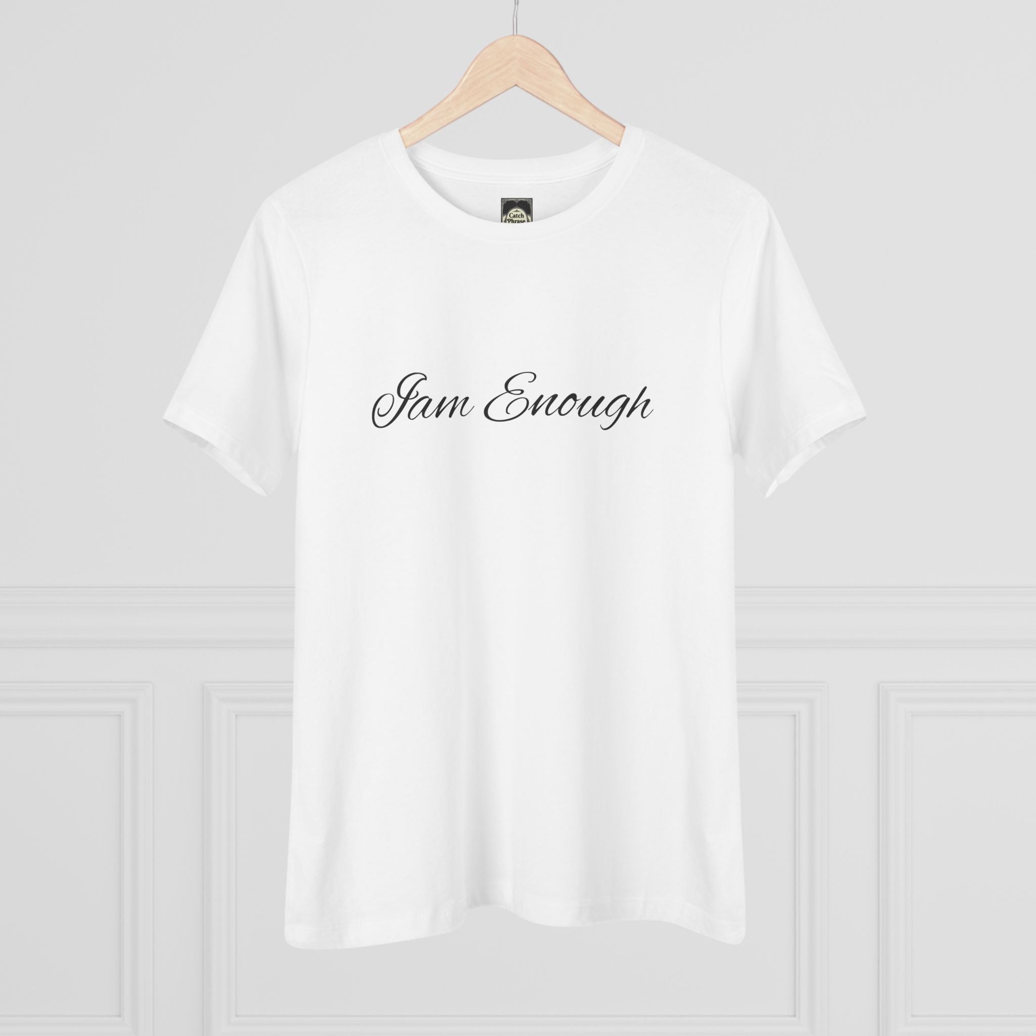 I Am Enough Women's Tee — Minimal Script Self-Love Shirt