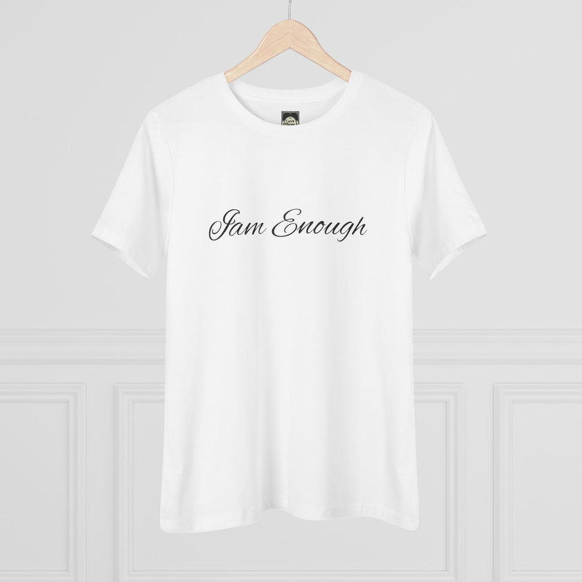 I Am Enough Women's Tee — Minimal Script Self-Love Shirt