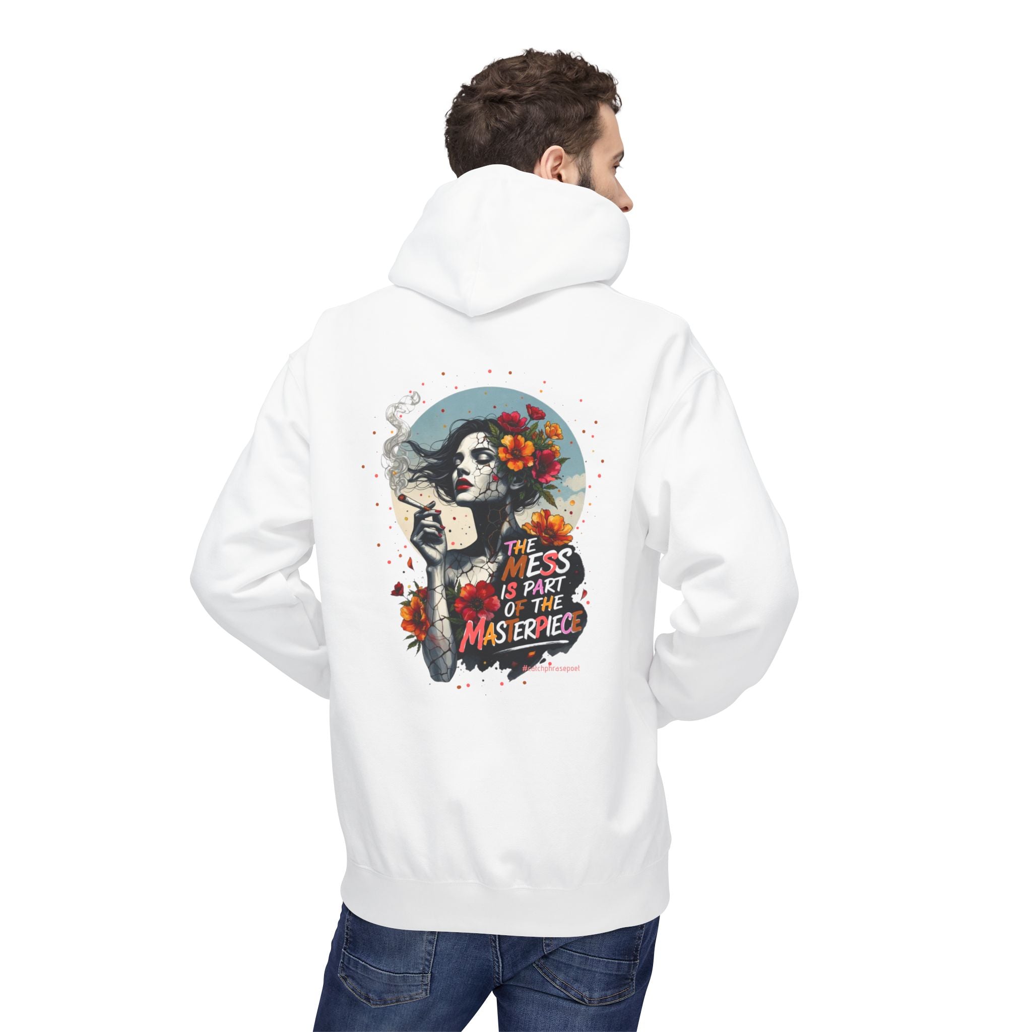 Skull & Femme Floral Hoodie — 