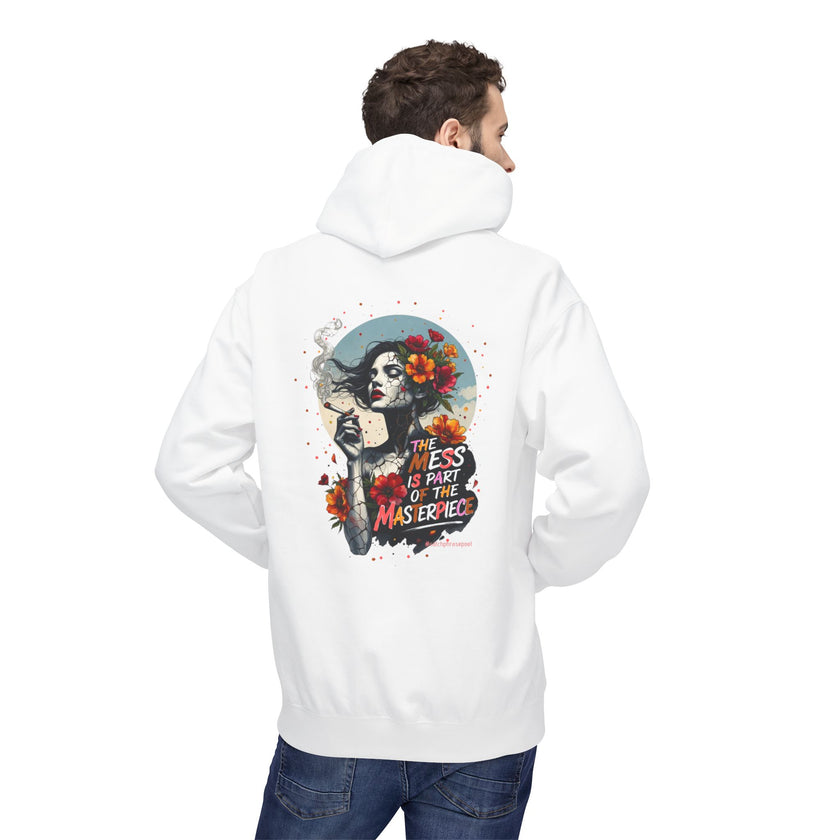 Skull & Femme Floral Hoodie — 