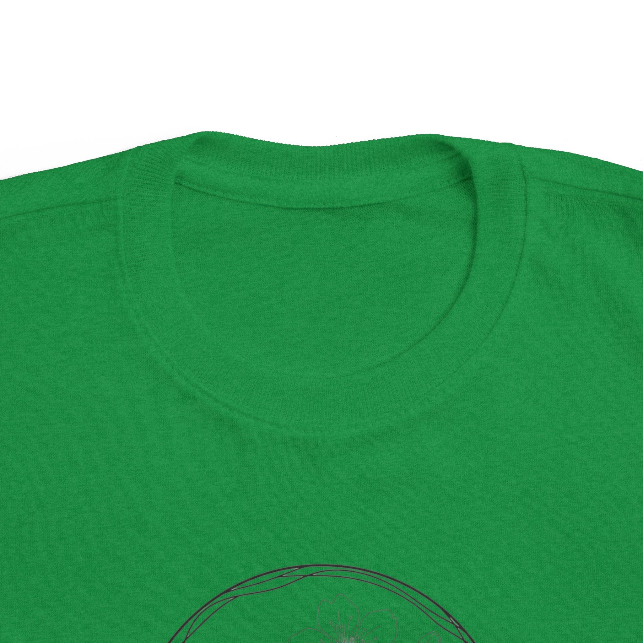 Butterfly Circle Toddler Tee — Cute Monarch Illustration Kids Shirt