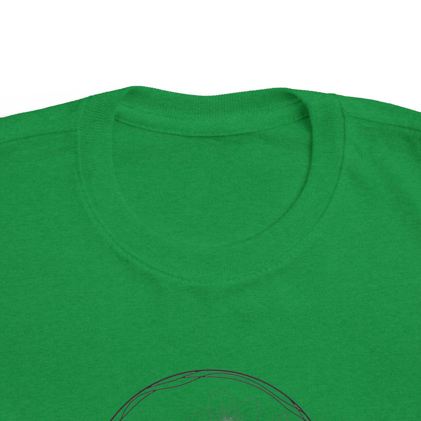 Butterfly Circle Toddler Tee — Cute Monarch Illustration Kids Shirt
