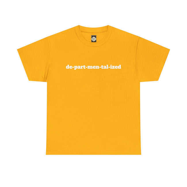 Departmentalized Text T-Shirt — 