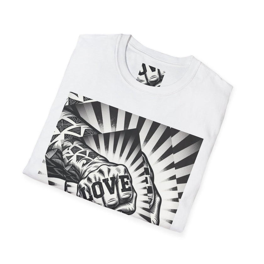 Love Fist Bump Love Hand Gesture T-Shirt | Heart Fist Tee