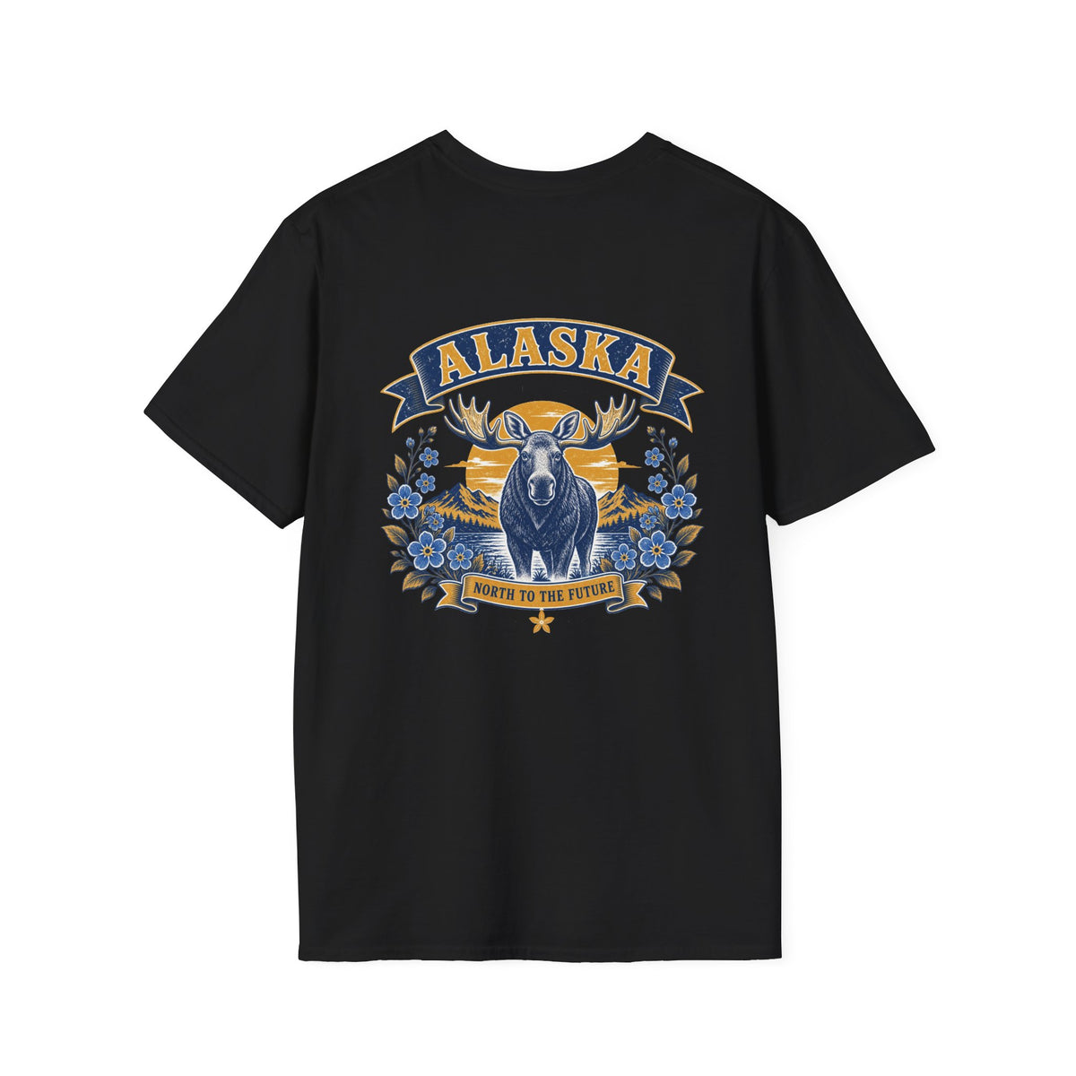 Alaska Moose Graphic T-Shirt — Vintage State Nature Tee