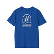 Blue t-shirt with hashtag design, 'truth verse' and #catchphrasepoet text on the back.