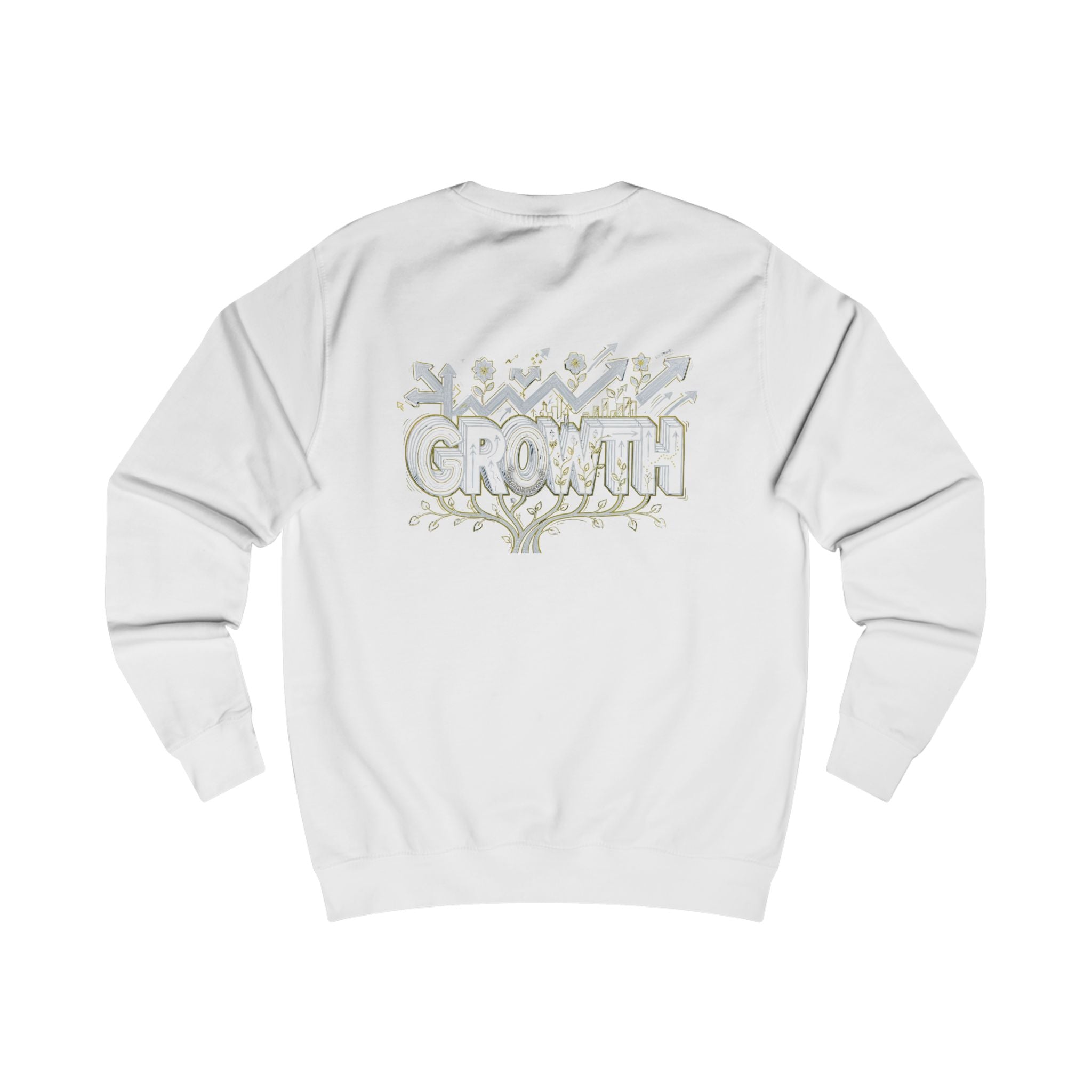 Growth floral typography Sweatshirt | Botanical lettering crewneck