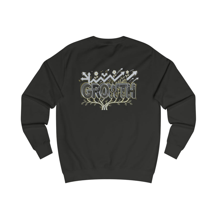 Growth floral typography Sweatshirt | Botanical lettering crewneck