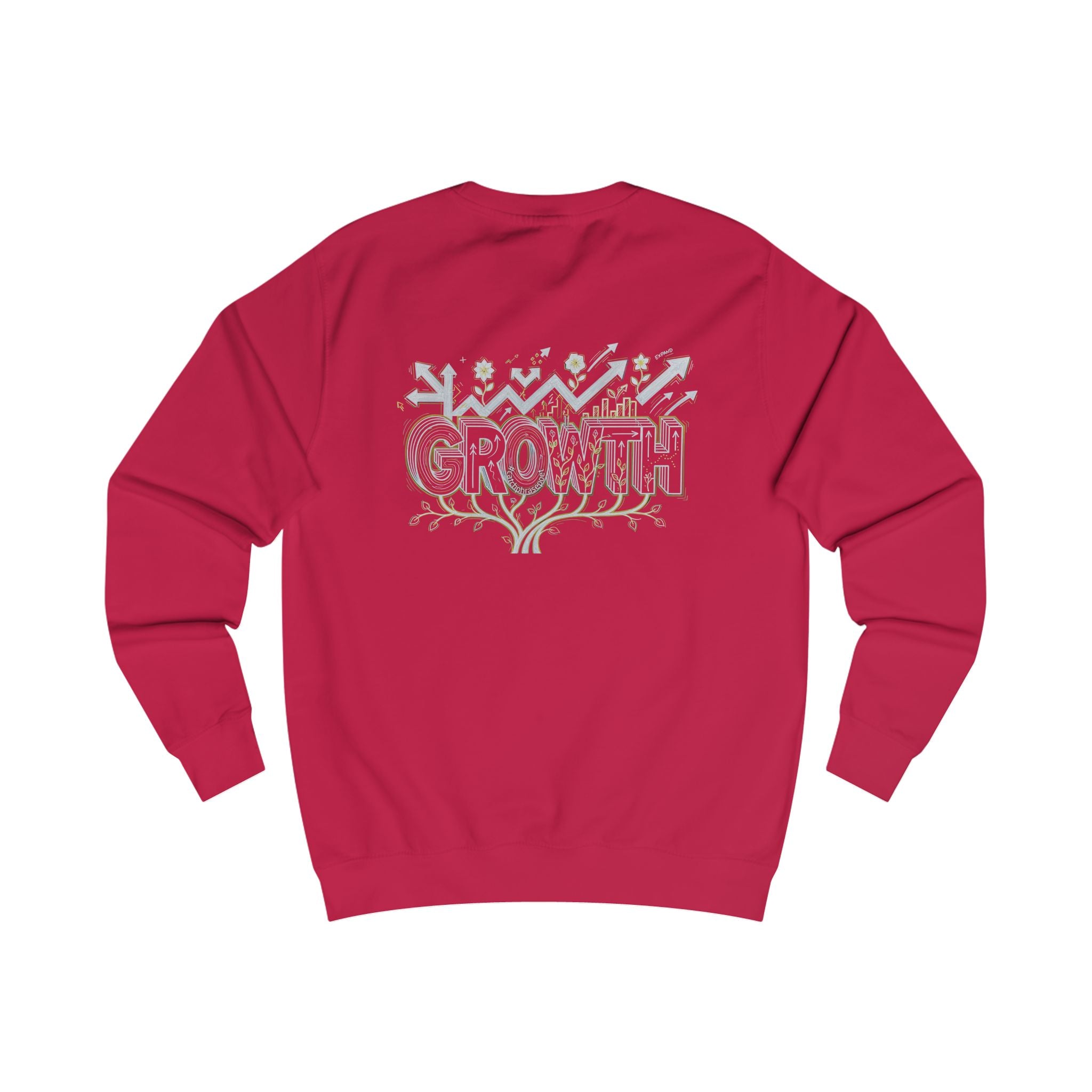 Growth floral typography Sweatshirt | Botanical lettering crewneck
