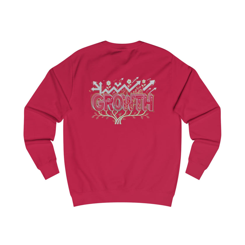 Growth floral typography Sweatshirt | Botanical lettering crewneck