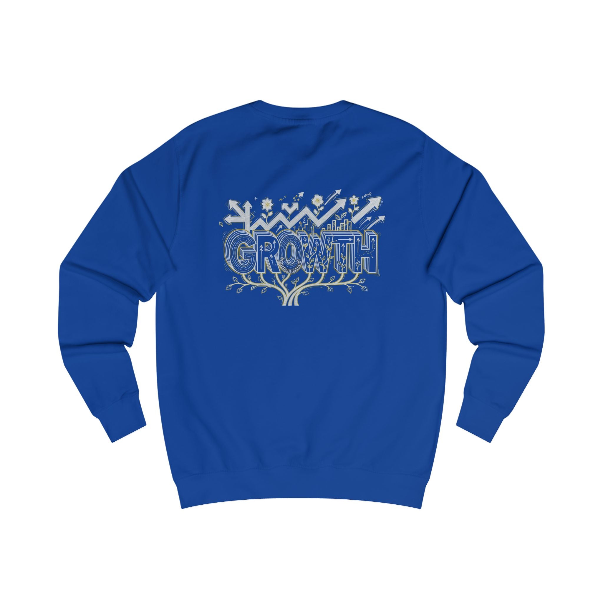 Growth floral typography Sweatshirt | Botanical lettering crewneck