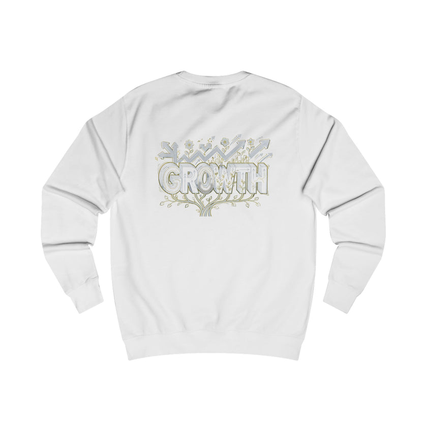 Growth floral typography Sweatshirt | Botanical lettering crewneck