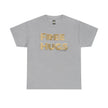Free Hugs Tee | Retro Gold Stripe Text, Casual Comfort Shirt Smile Everyone
