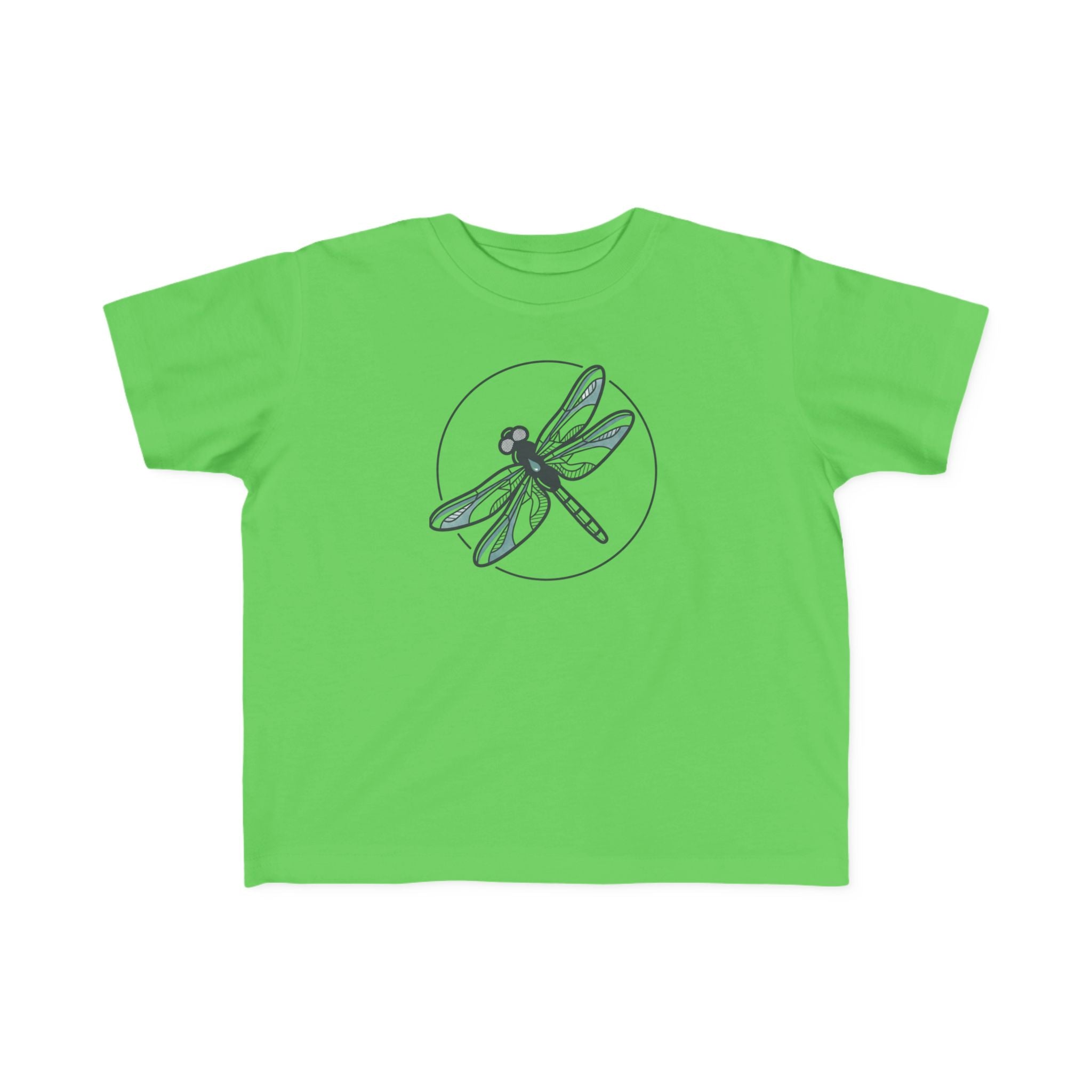 Toddler Striped Tee with Dragonfly Graphic — Kids Nature Shirt