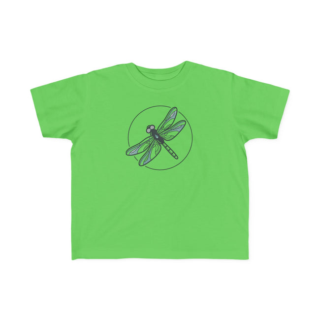 Toddler Striped Tee with Dragonfly Graphic — Kids Nature Shirt