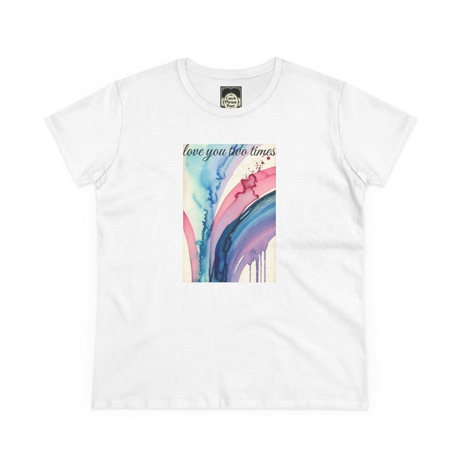 Watercolor 'Love You' Cotton Tee