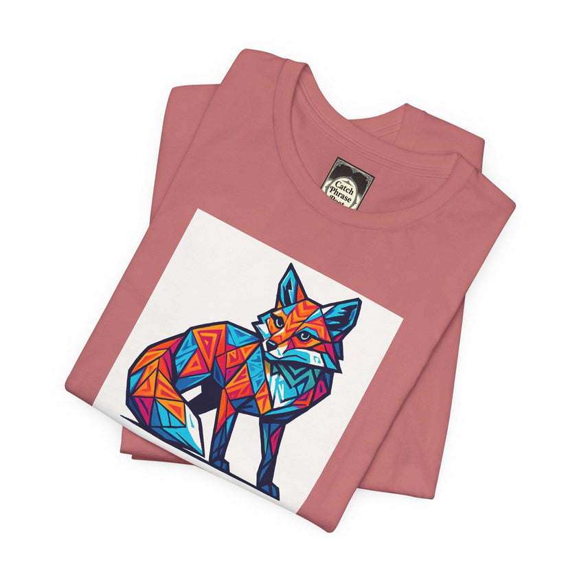 Geometric Fox Tee