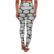 Monochrome Pebble Print High-Waisted Yoga Leggings
