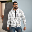Buddha Pattern Zip Hoodie — Spiritual Streetwear