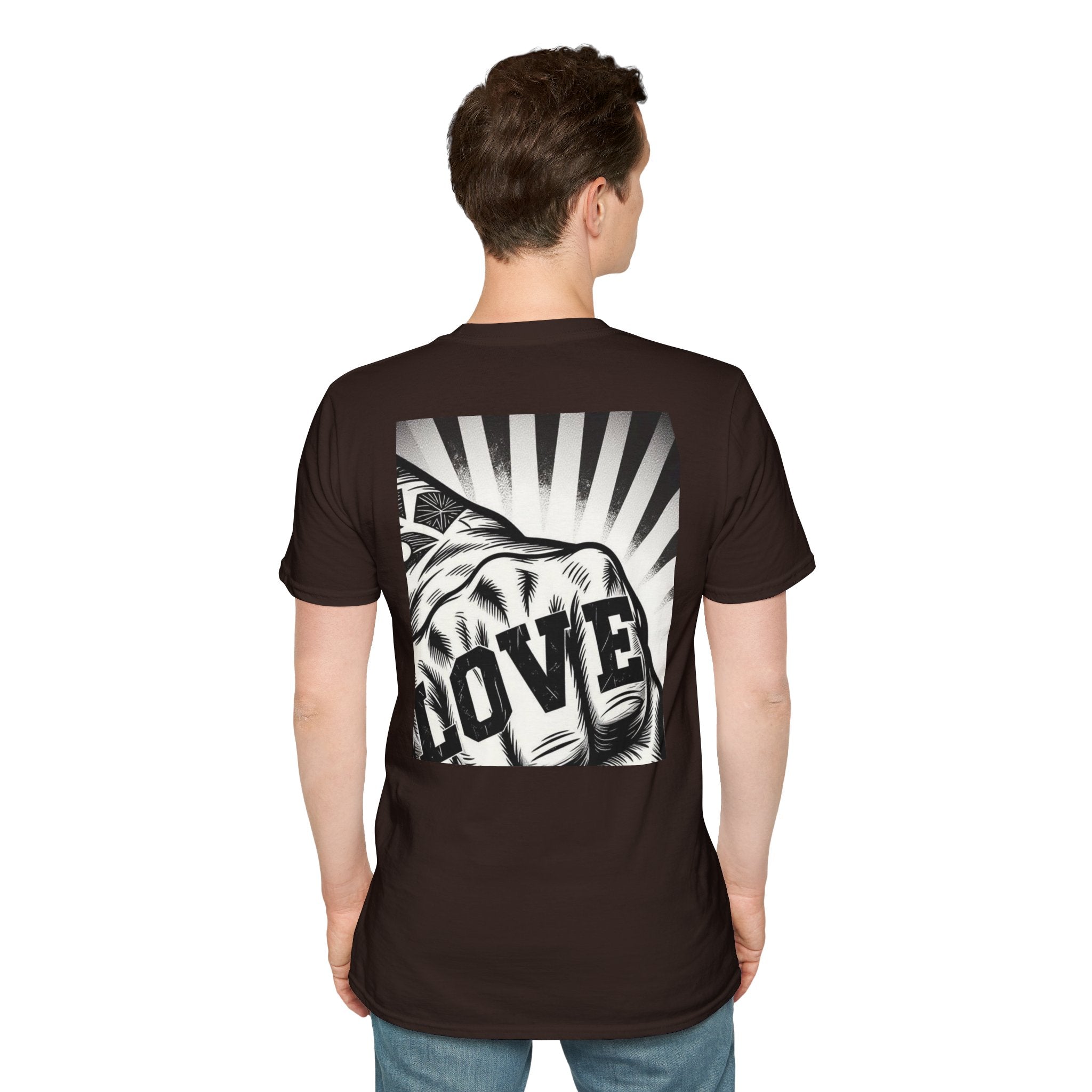 Love Fist Bump Love Hand Gesture T-Shirt | Heart Fist Tee