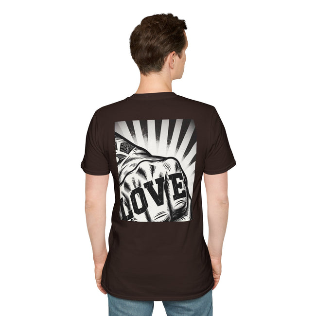 Love Fist Bump Love Hand Gesture T-Shirt | Heart Fist Tee