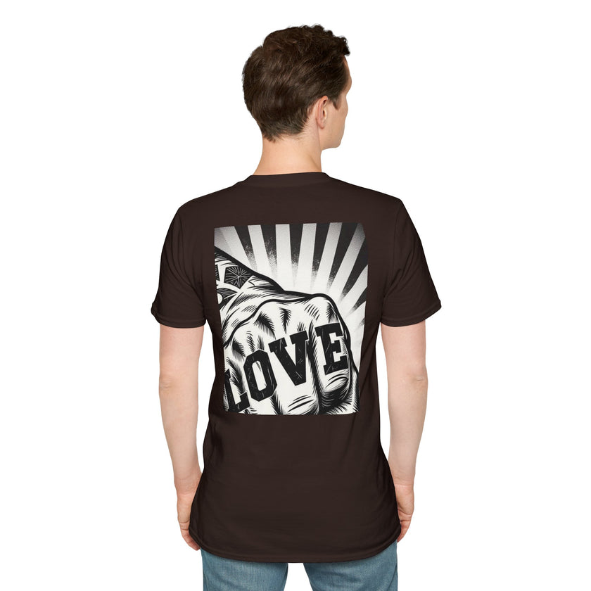 Love Fist Bump Love Hand Gesture T-Shirt | Heart Fist Tee