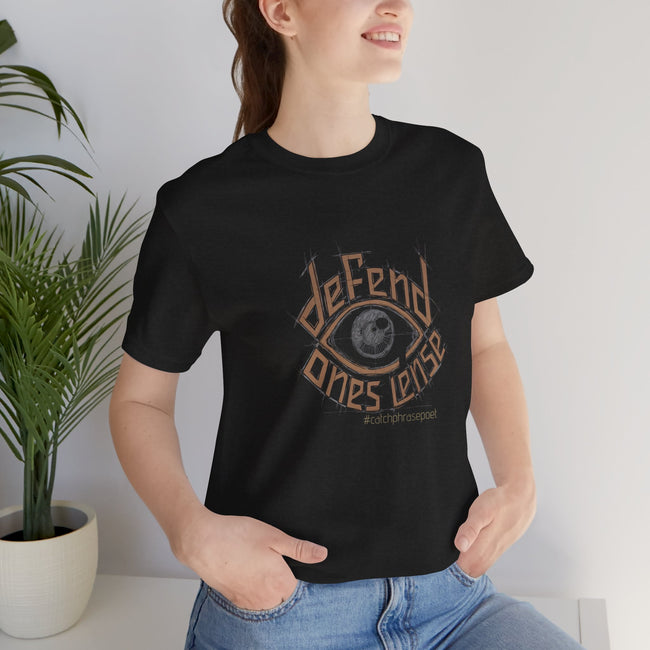Defend One's Lens Eye Graphic Tee — Vintage-Protective Photography T-Shirt