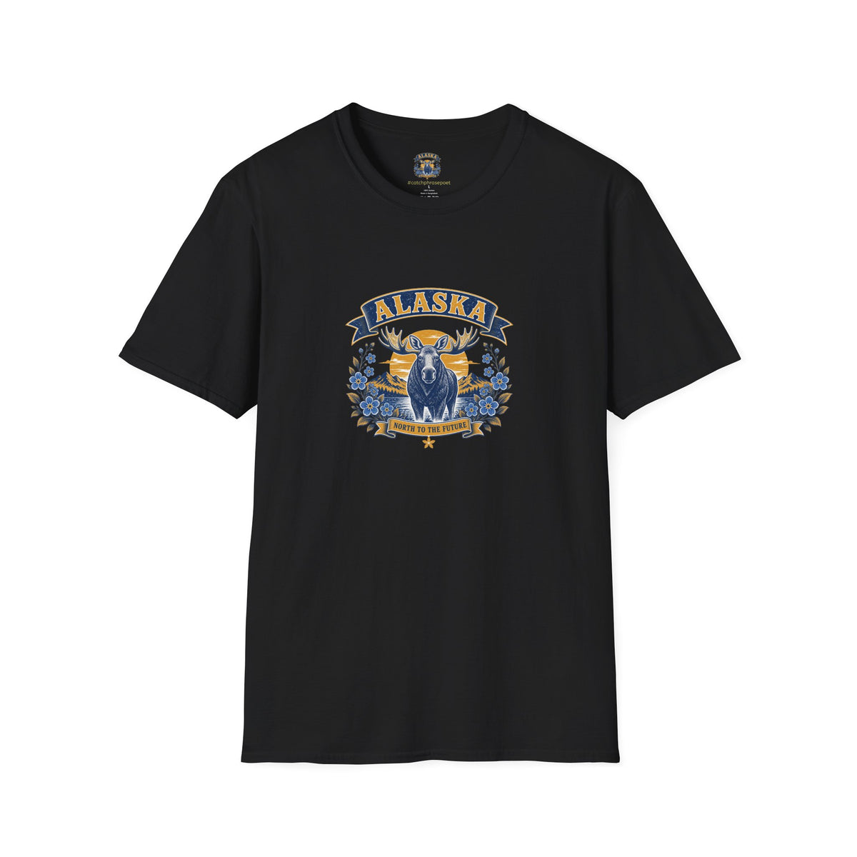 Alaska Moose Graphic T-Shirt — Vintage State Nature Tee
