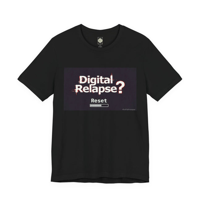 Digital Relapse Reset Tee — Vintage Glitch Graphic T-Shirt